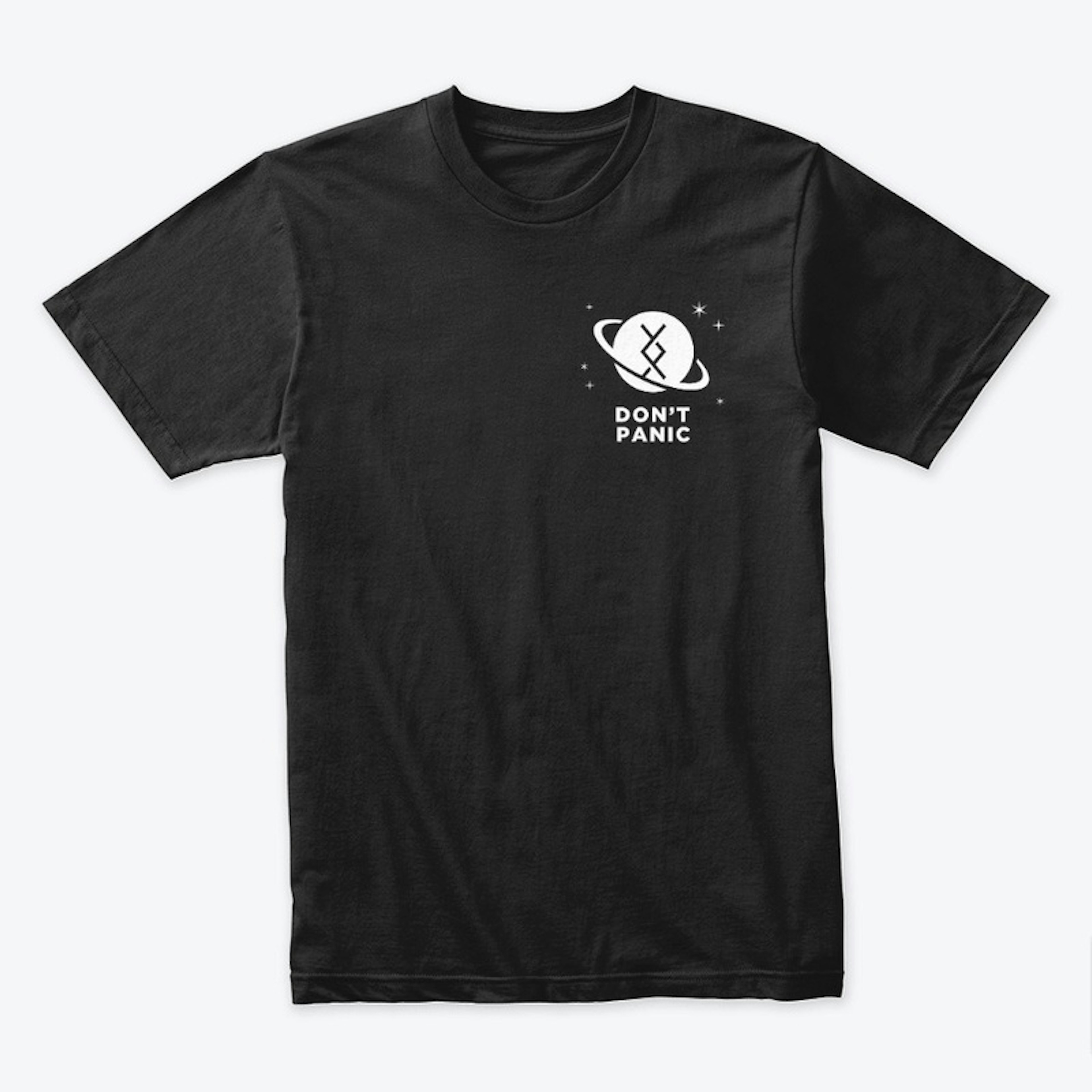 DRC Unisex T-Shirt - Don't Panic Badge
